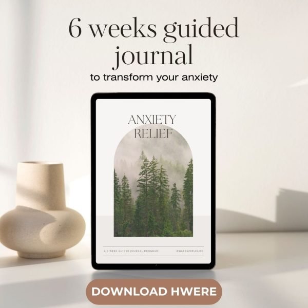 Anxiety release planner/journal, INSTANT DOWNLOAD PDF printable/Goodnotes with bonus minimalist style