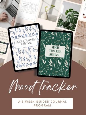 Mood tracker planner/journal, INSTANT DOWNLOAD PDF printable/Goodnotes with bonus minimalist style