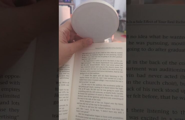 A selfie light can be a clip for a book for reading