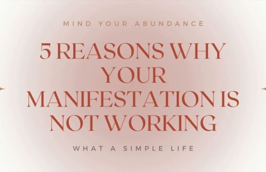 5 reason of why manifestation is not working